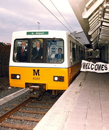 A image of a 1970s Tyne & Wear Metro