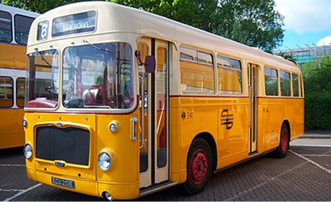 A classic bus from the mid 20th Century