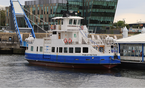A new ferry is launched.