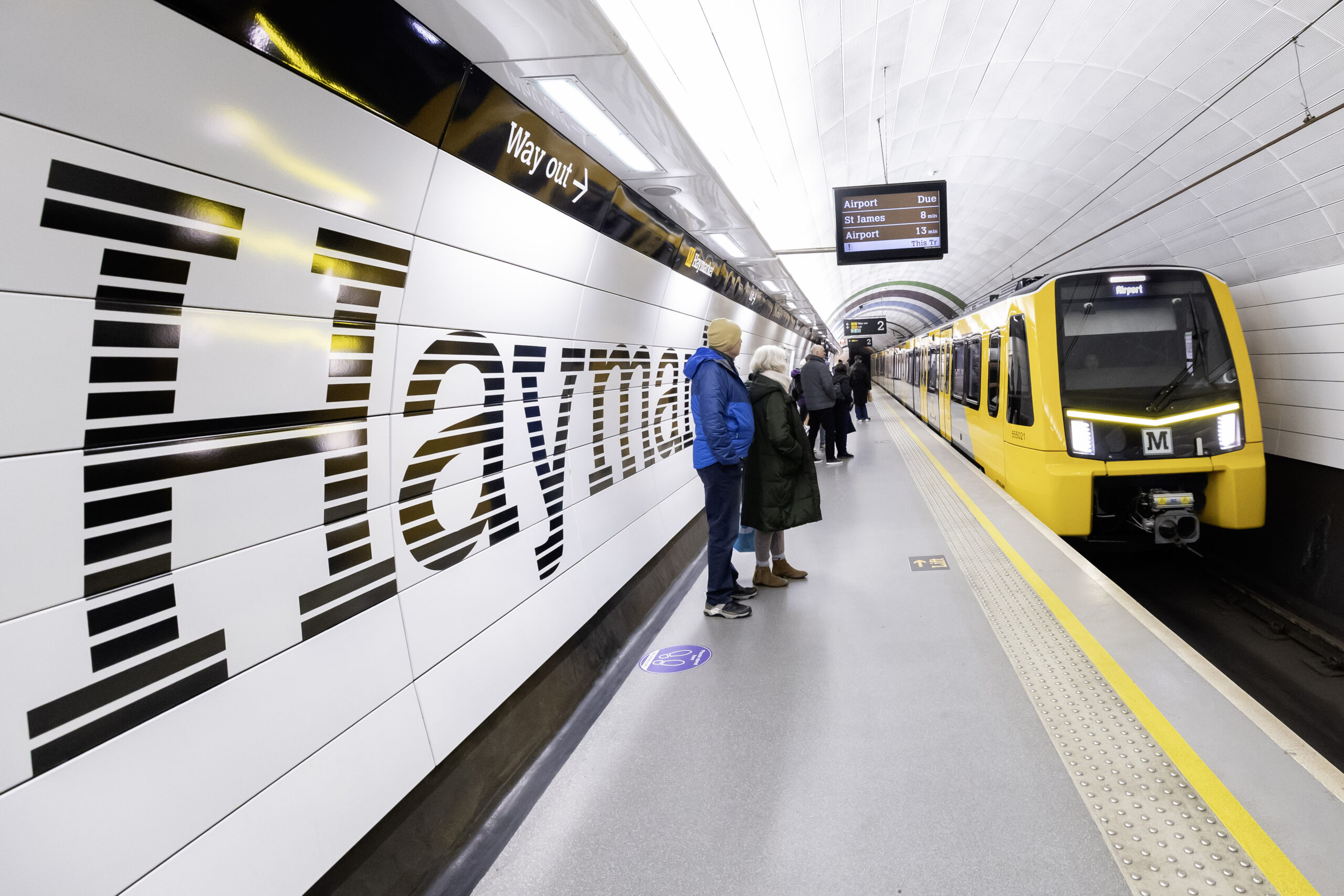 A new Metro train at Haymarket station