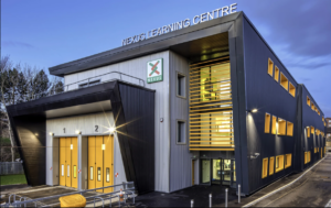 An image of Nexus Learning Centre building at dusk