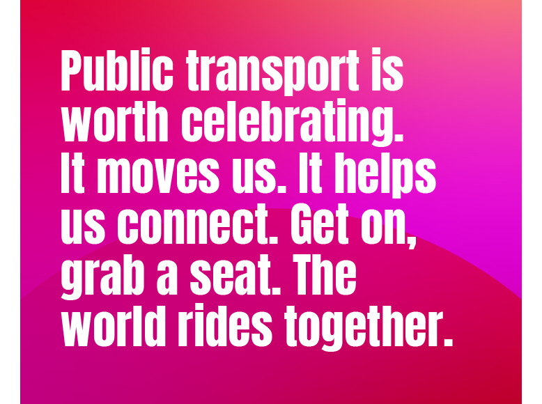 Metro customers help mark World Public Transport Day